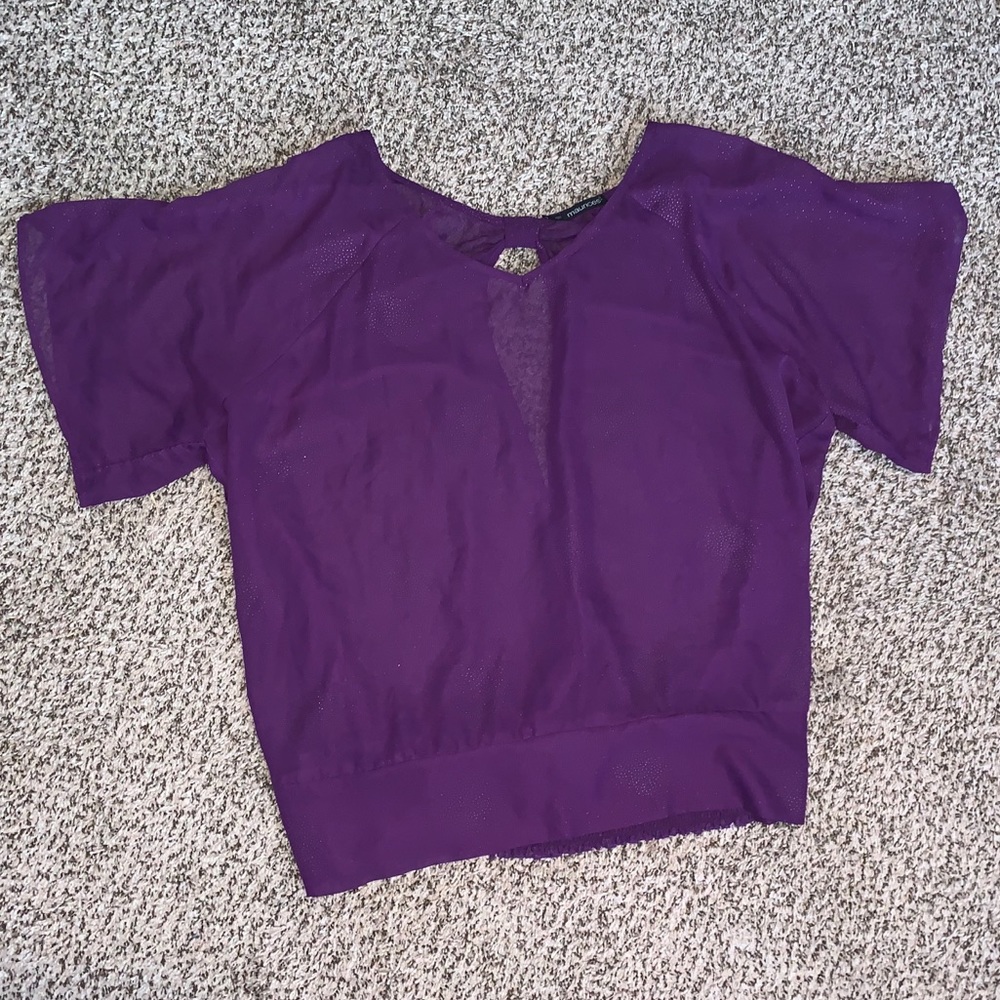 Maurice’s plus size purple top